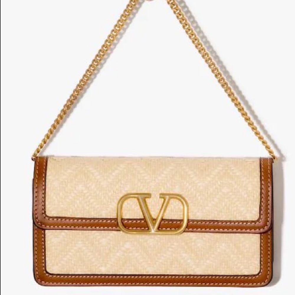 NWT Valentino VLogo Shoulder Bag/Wallet in Chain
